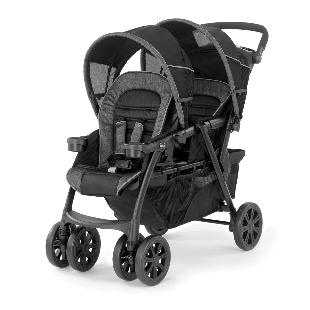 Chicco Cortina Together Double Stroller - Minerale (Black/Silver), New