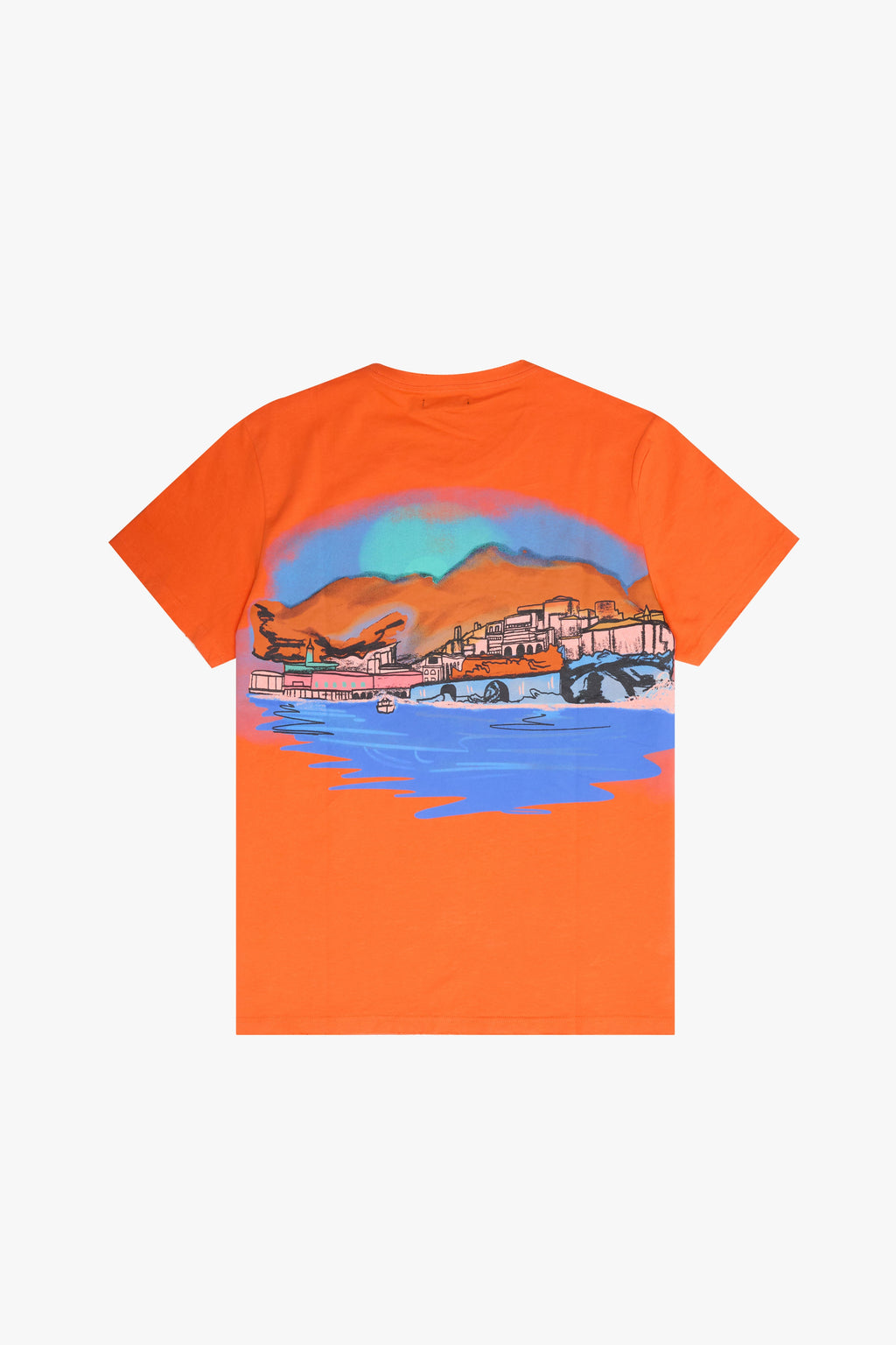 6thNBRHD TEE "BEACH CLUB" ORANGE