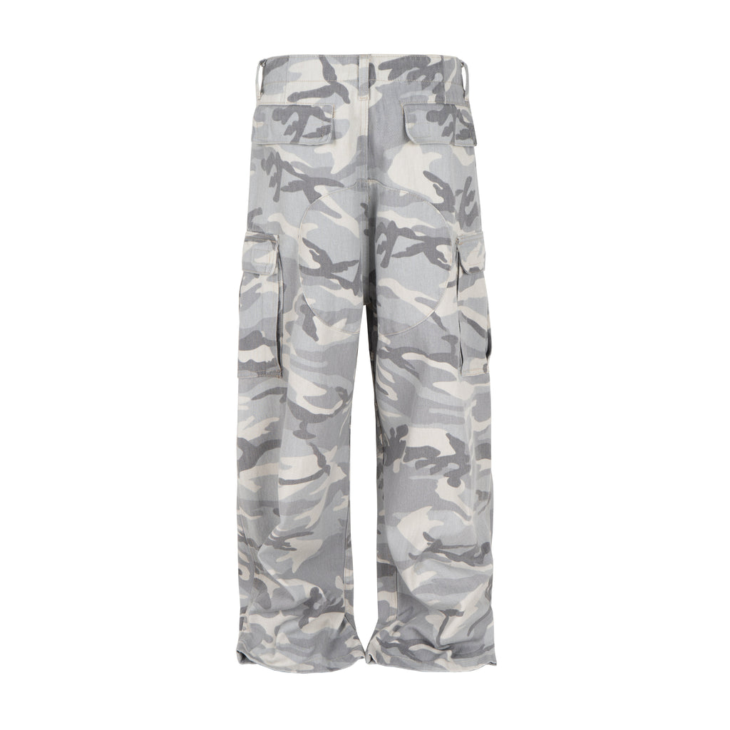 SNOW CAMO CARGO PANTS