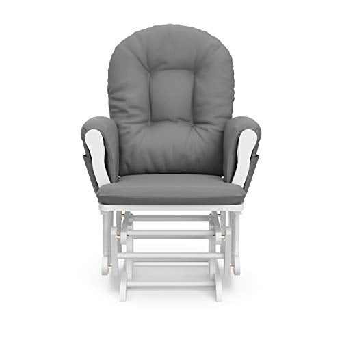 Storkcraft Custom Glider Ottoman White