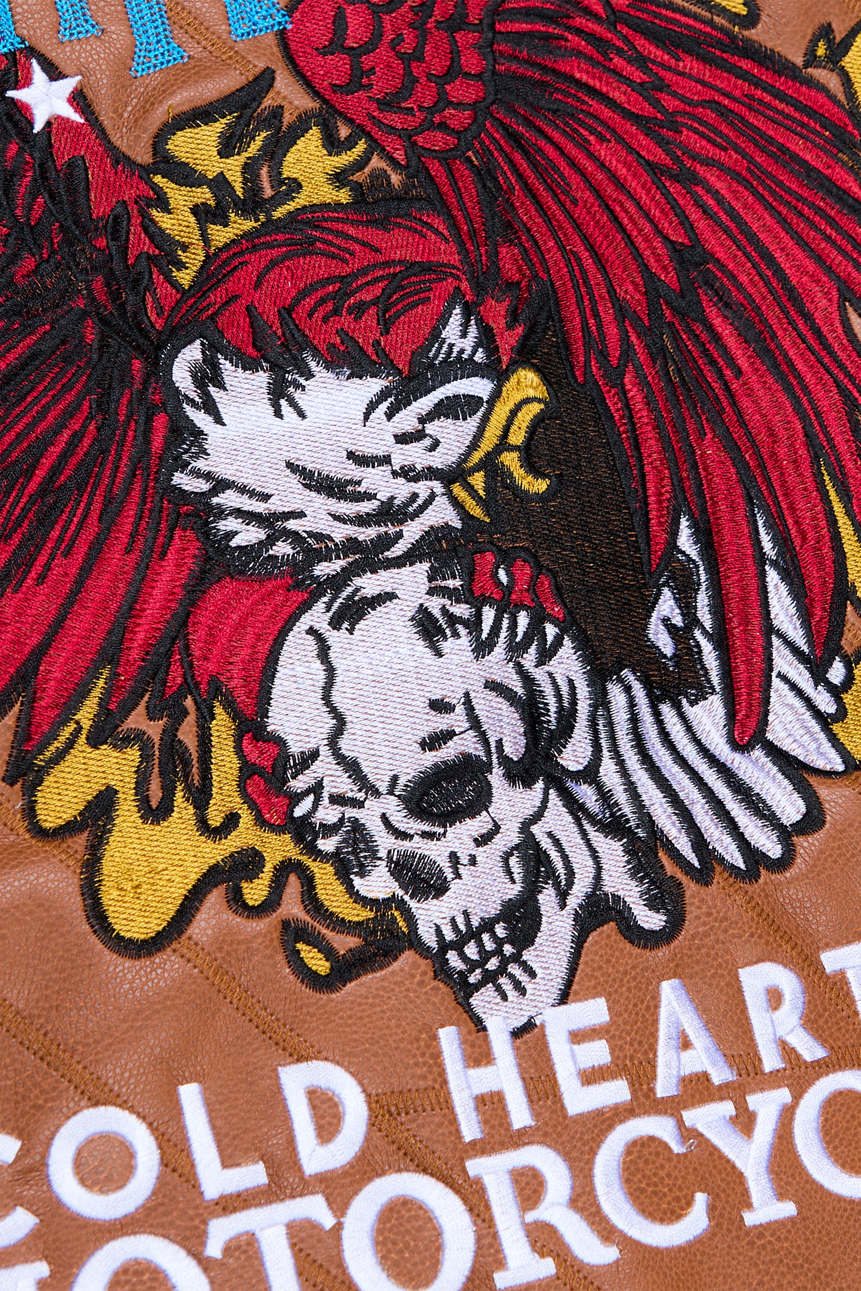 6thNBRHD LEATHER VEST "HARLEY" -BROWN