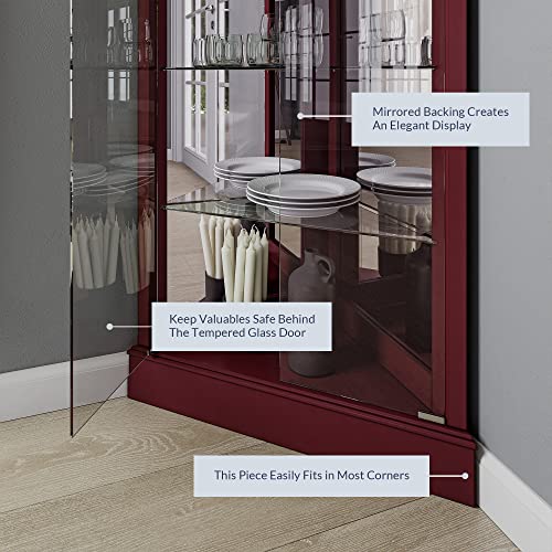 BELLEZE Lighted Cabinet Tempered Shelves