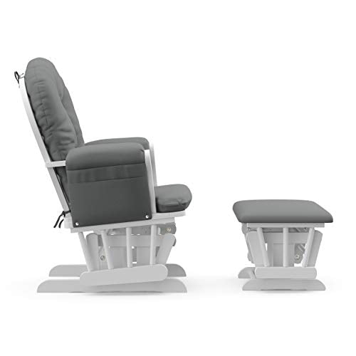Storkcraft Custom Glider Ottoman White