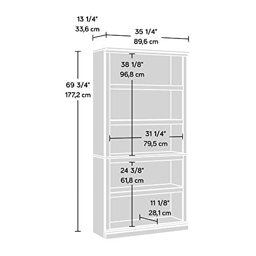 Sauder 426424 Shelf Bookcase Walnut