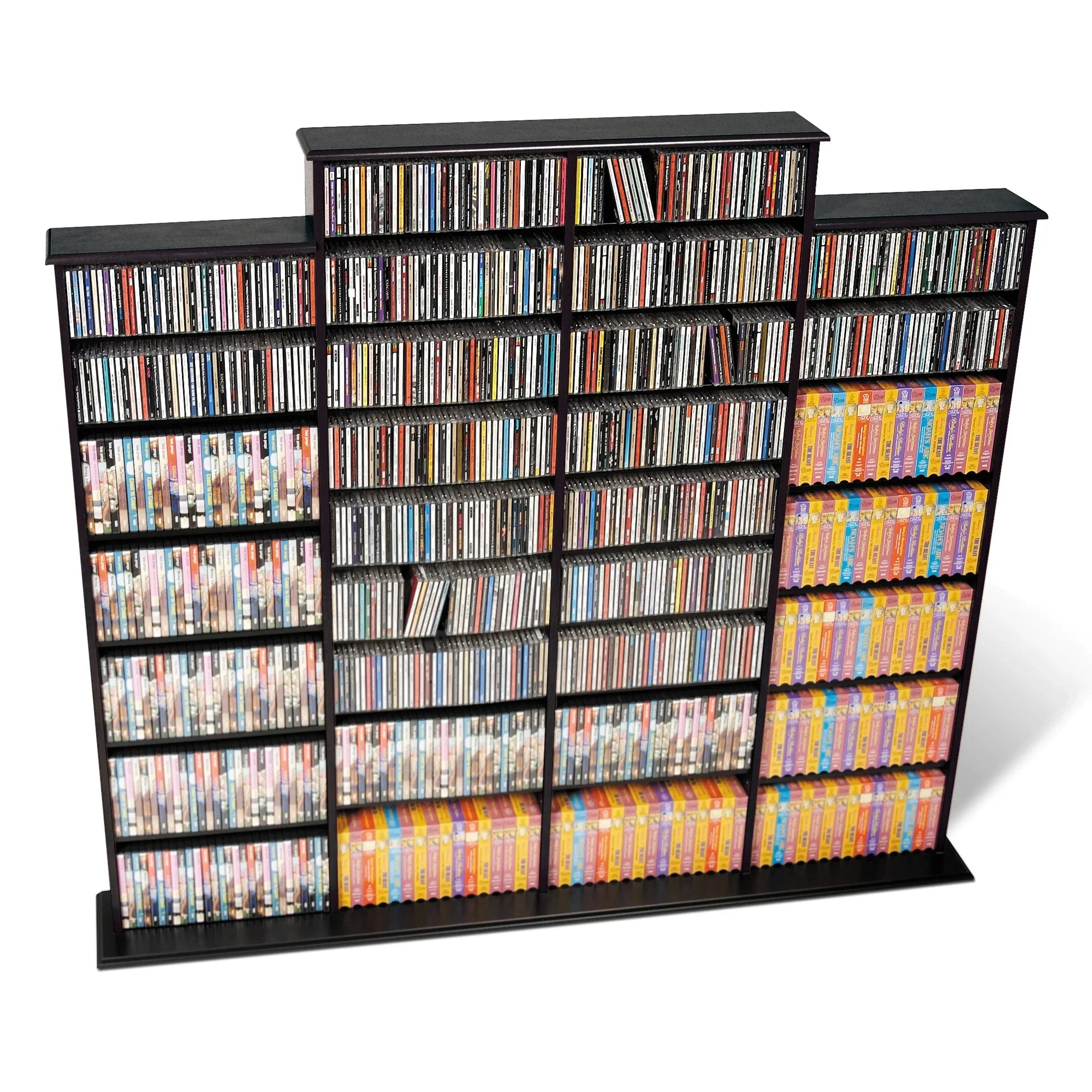 Prepac Quad Width Wall Storage, Black