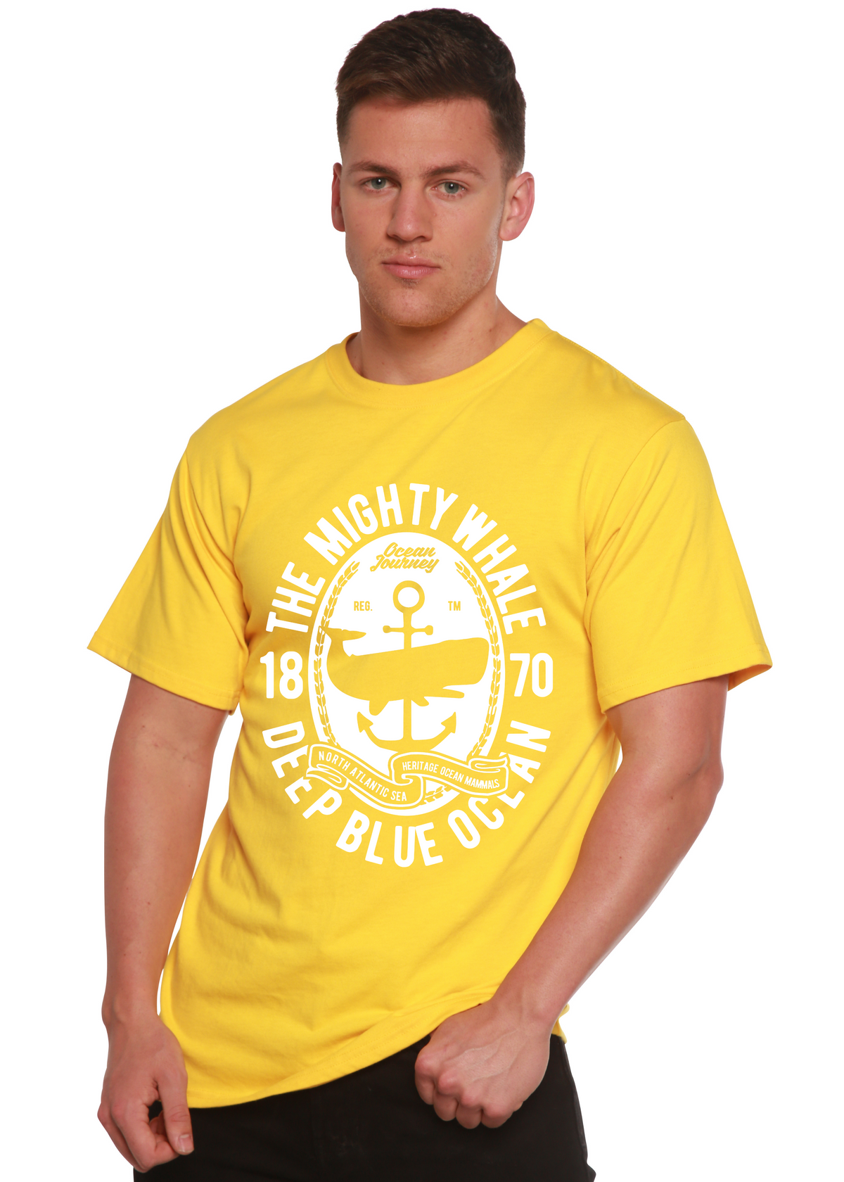 The Mighty Spun Bamboo® Men's Bamboo Viscose/Organic Cotton Short Sleeve Graphic T-Shirt