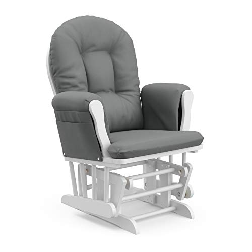 Storkcraft Custom Glider Ottoman White