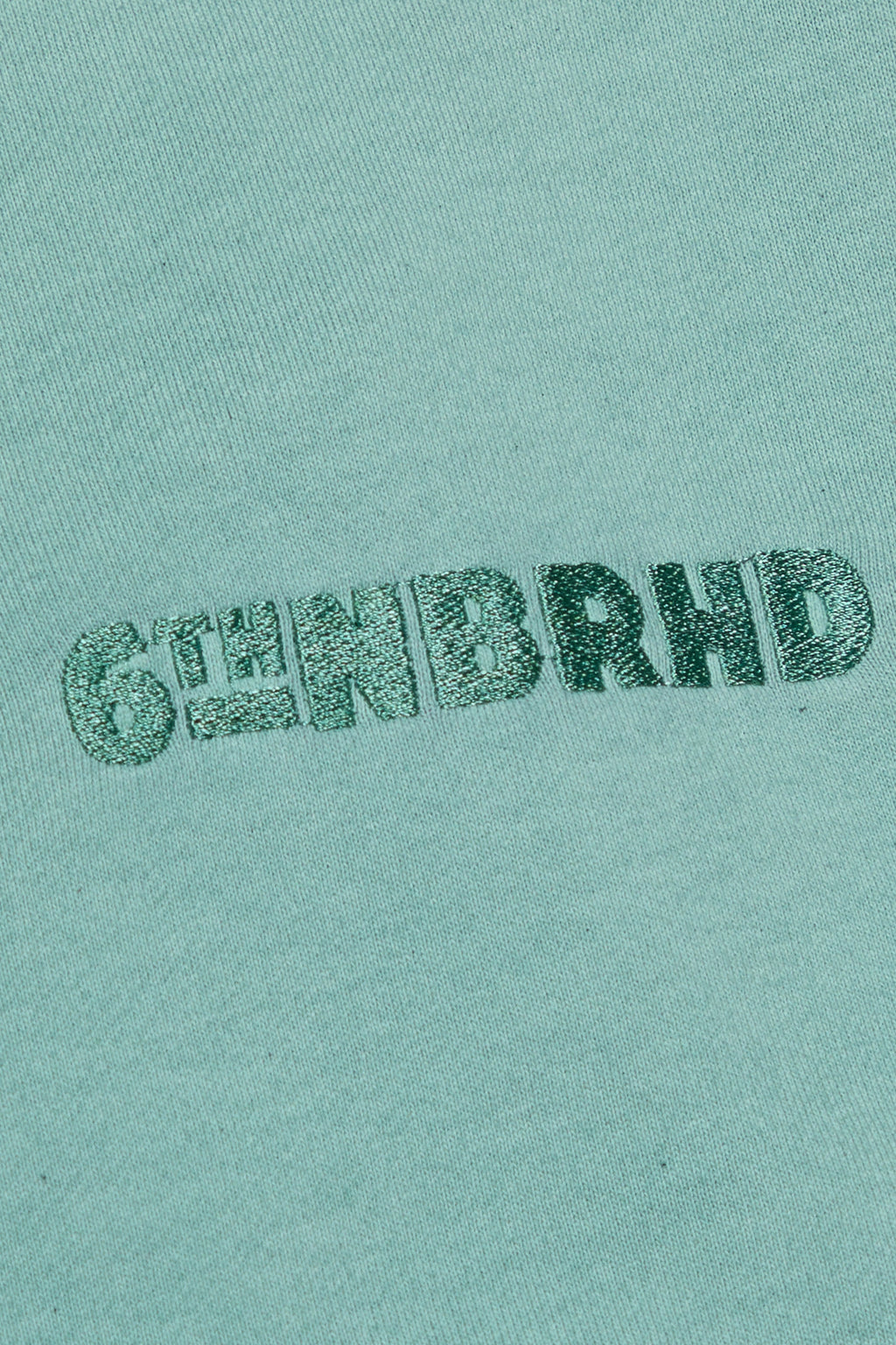 6thNBRHD CREWNECK "ESNTL 2.0" VINTAGE GREEN