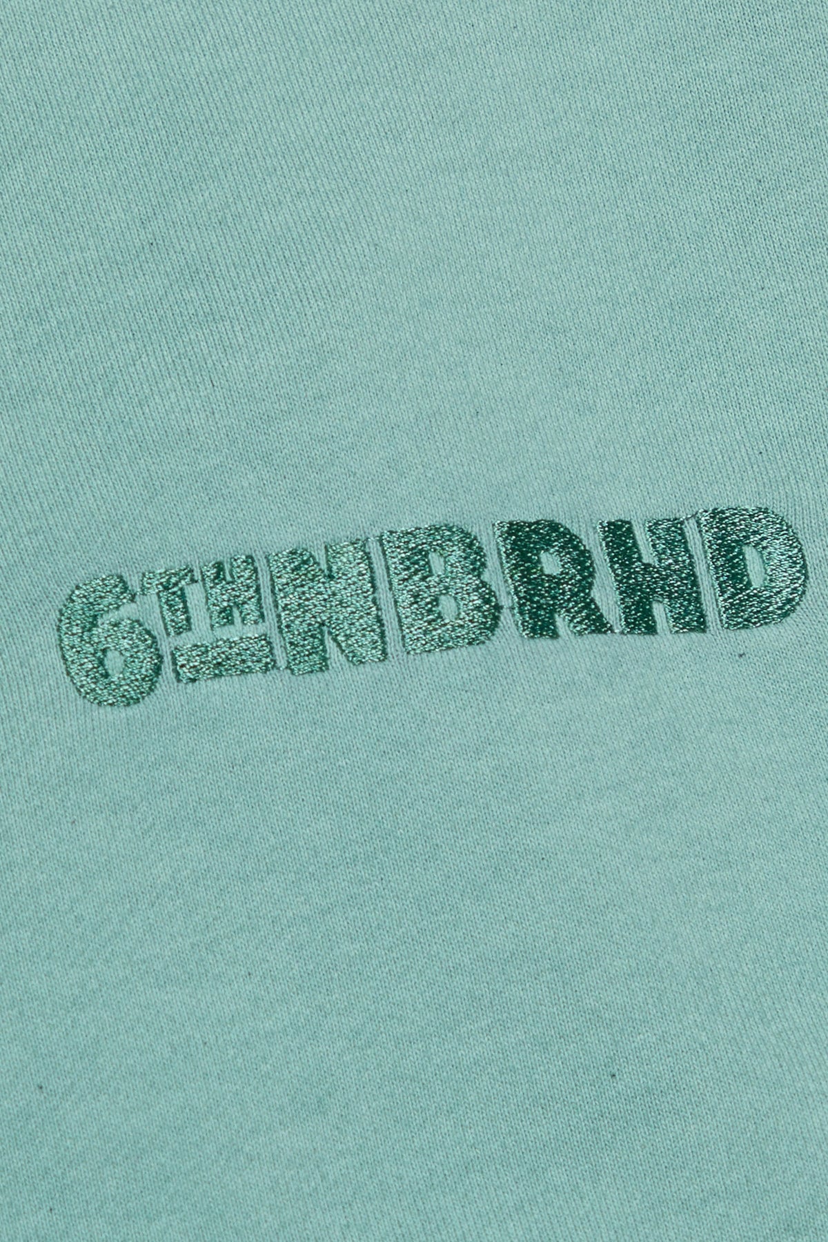 6thNBRHD CREWNECK "ESNTL 2.0" VINTAGE GREEN