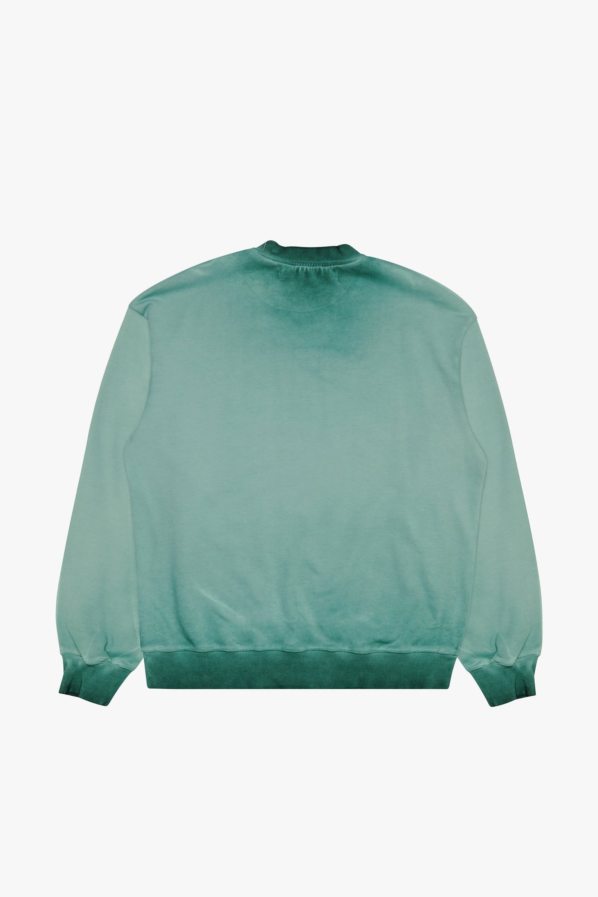6thNBRHD CREWNECK "ESNTL 2.0" VINTAGE GREEN