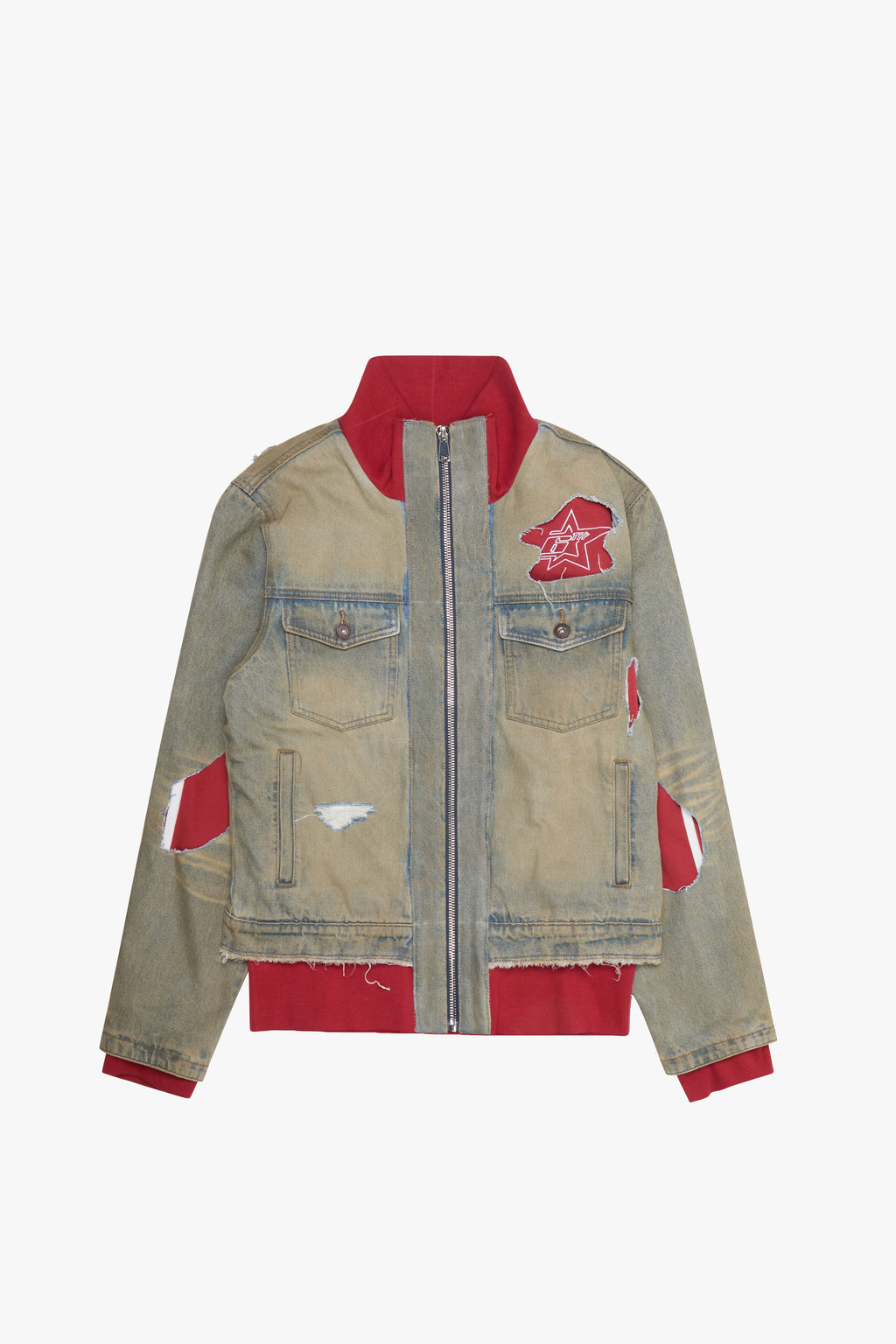 6thNBRHD JACKET "STRIPES" VINTAGE WASH