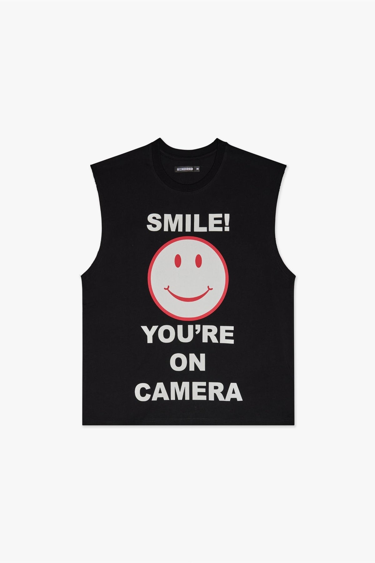 NOTICE SLEEVELESS TEE - BLACK