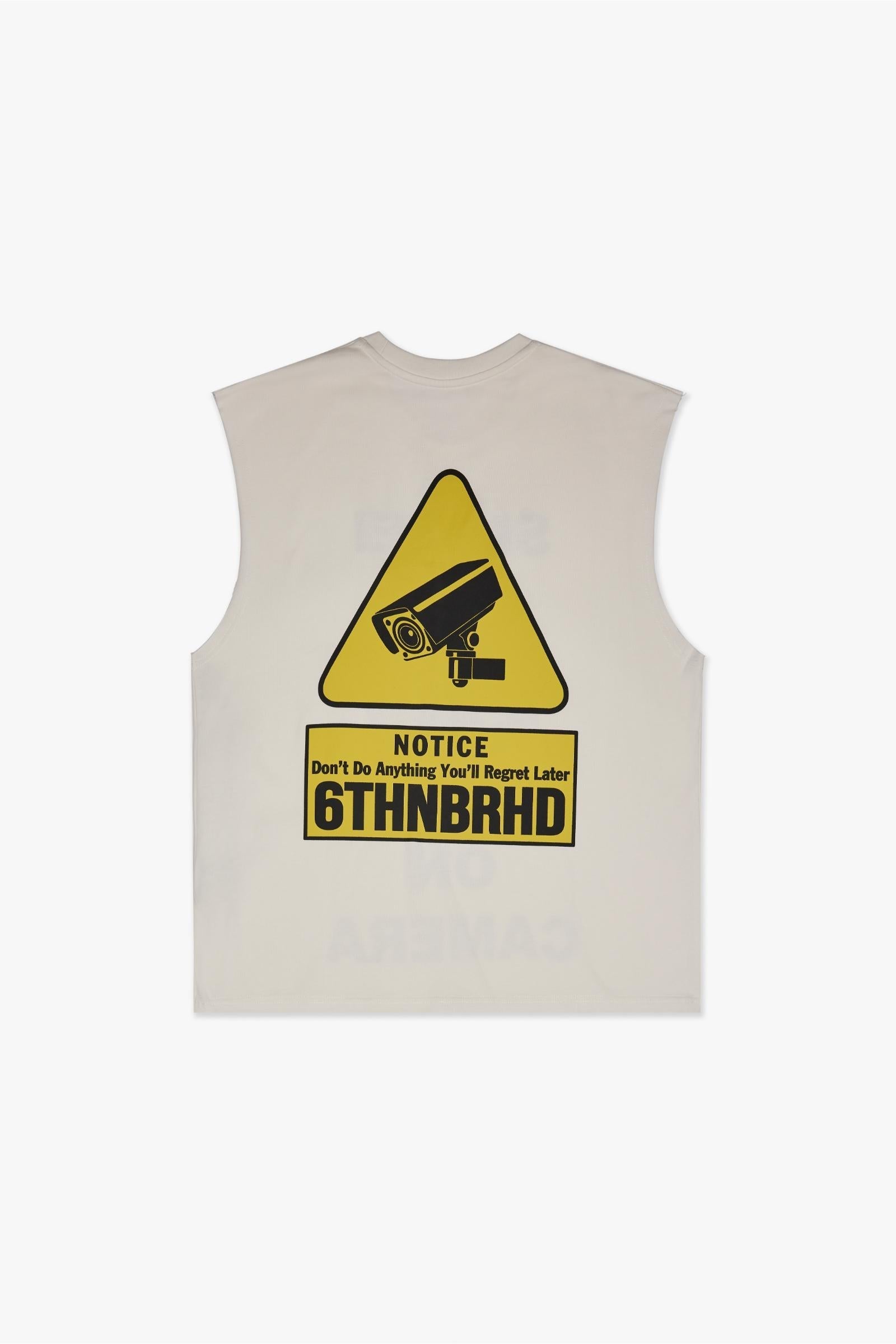 NOTICE SLEEVELESS TEE - WHITE
