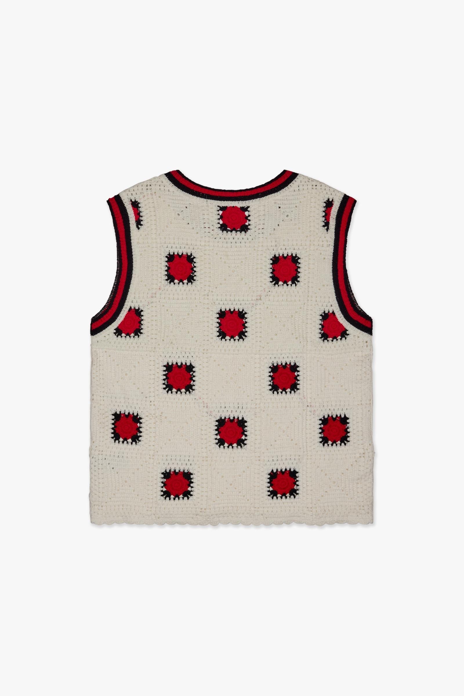 "ANTALIA" KNIT TANKTOP - CREAM - BLACK