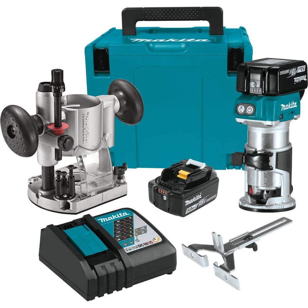 5.0 Ah 18V LXT Lithium-Ion Brushless Cordless Compact Router Kit XTR01T7