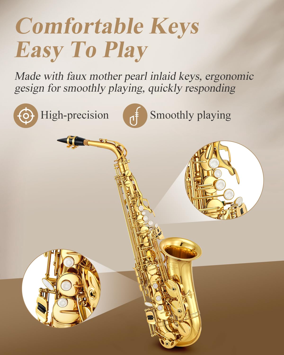 Eastar Student Saxophone Carrying Mouthpiece