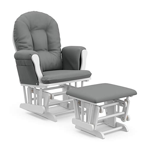 Storkcraft Custom Glider Ottoman White