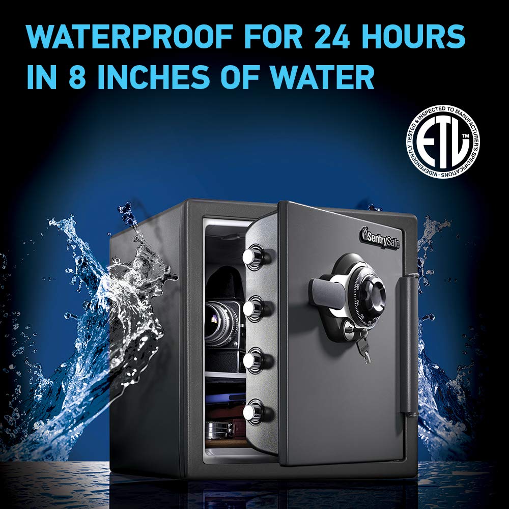 SentrySafe SFW123DSB Fireproof Waterproof Combination