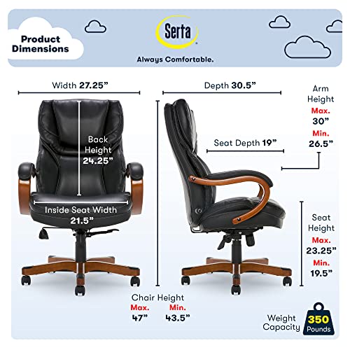 Serta Executive Office Bonded Leather