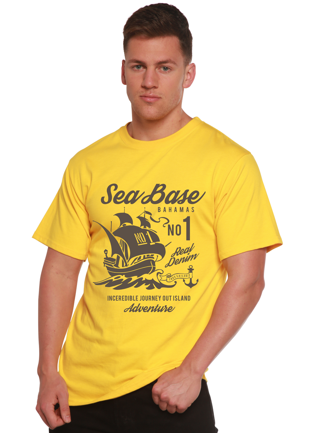 Sea Base Spun Bamboo® Men's Bamboo Viscose/Organic Cotton Short Sleeve Graphic T-Shirt