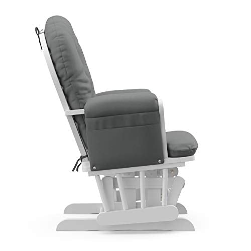 Storkcraft Custom Glider Ottoman White