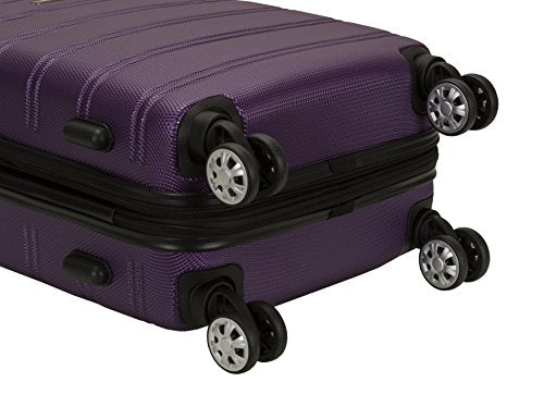 Rockland Melbourne Abs Luggage Purple