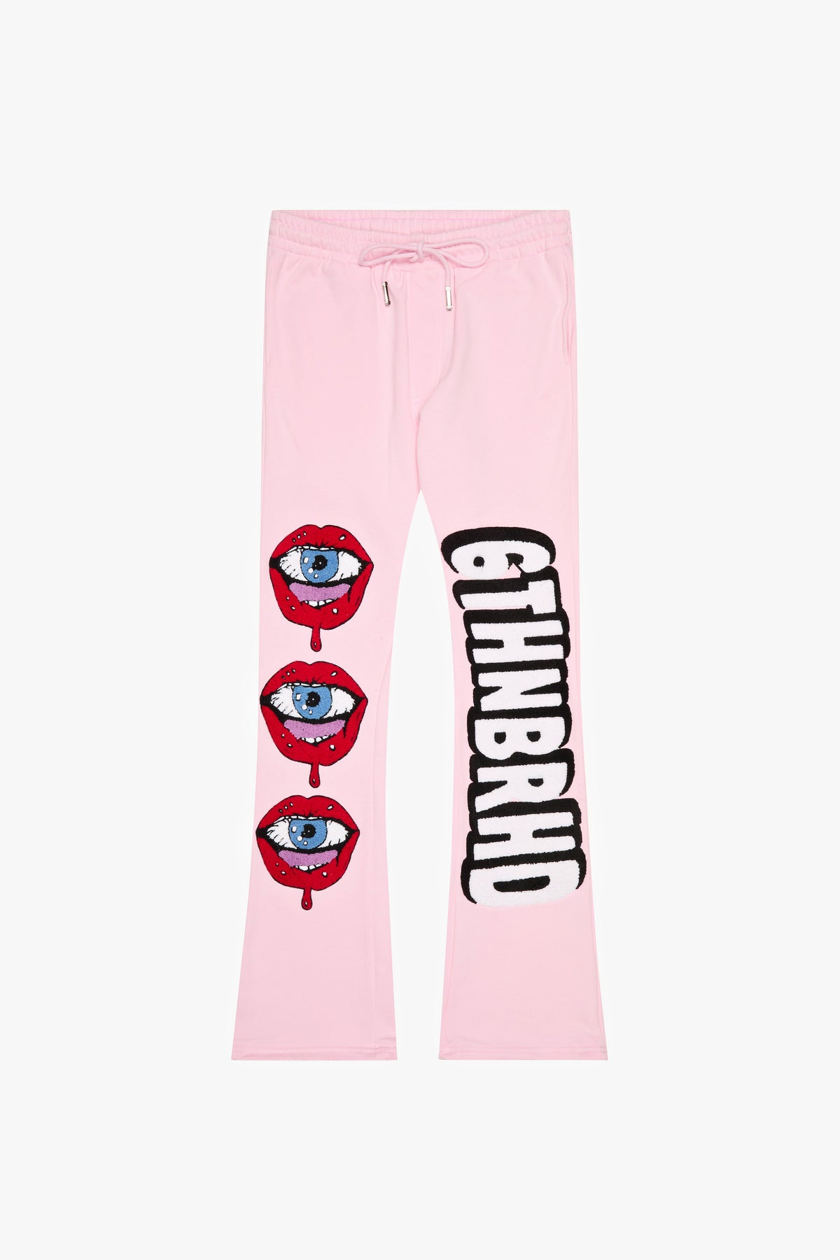 "BIG VISION" STACKED PANTS -PINK
