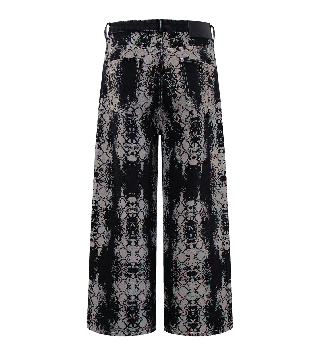 SNAKESKIN DENIM