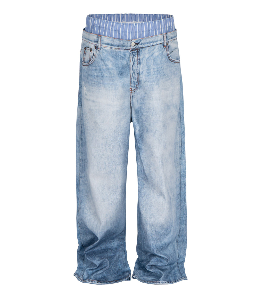 CONTRAST BOXER DENIM