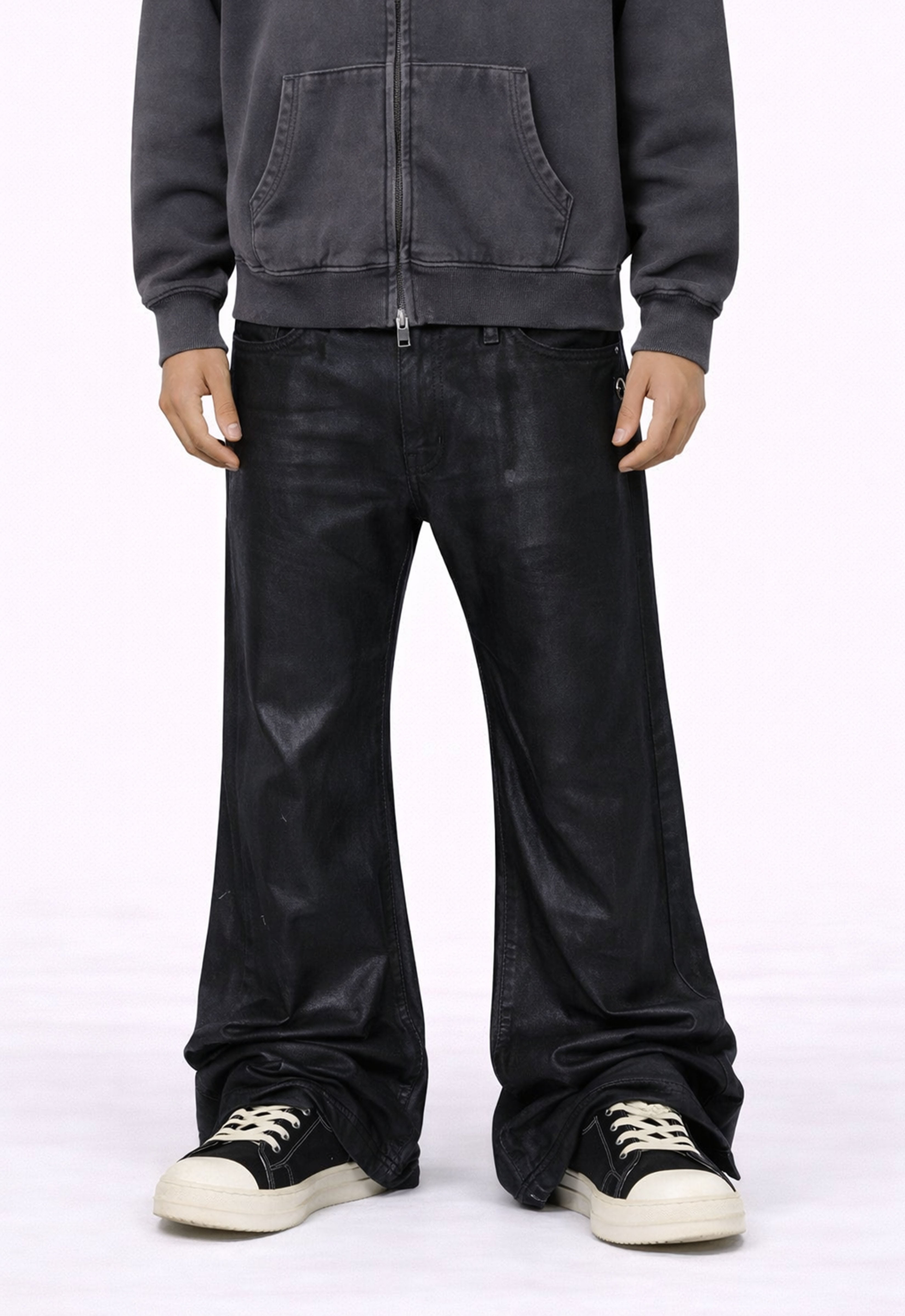 WIDEBOY WAXED FLARE DENIM