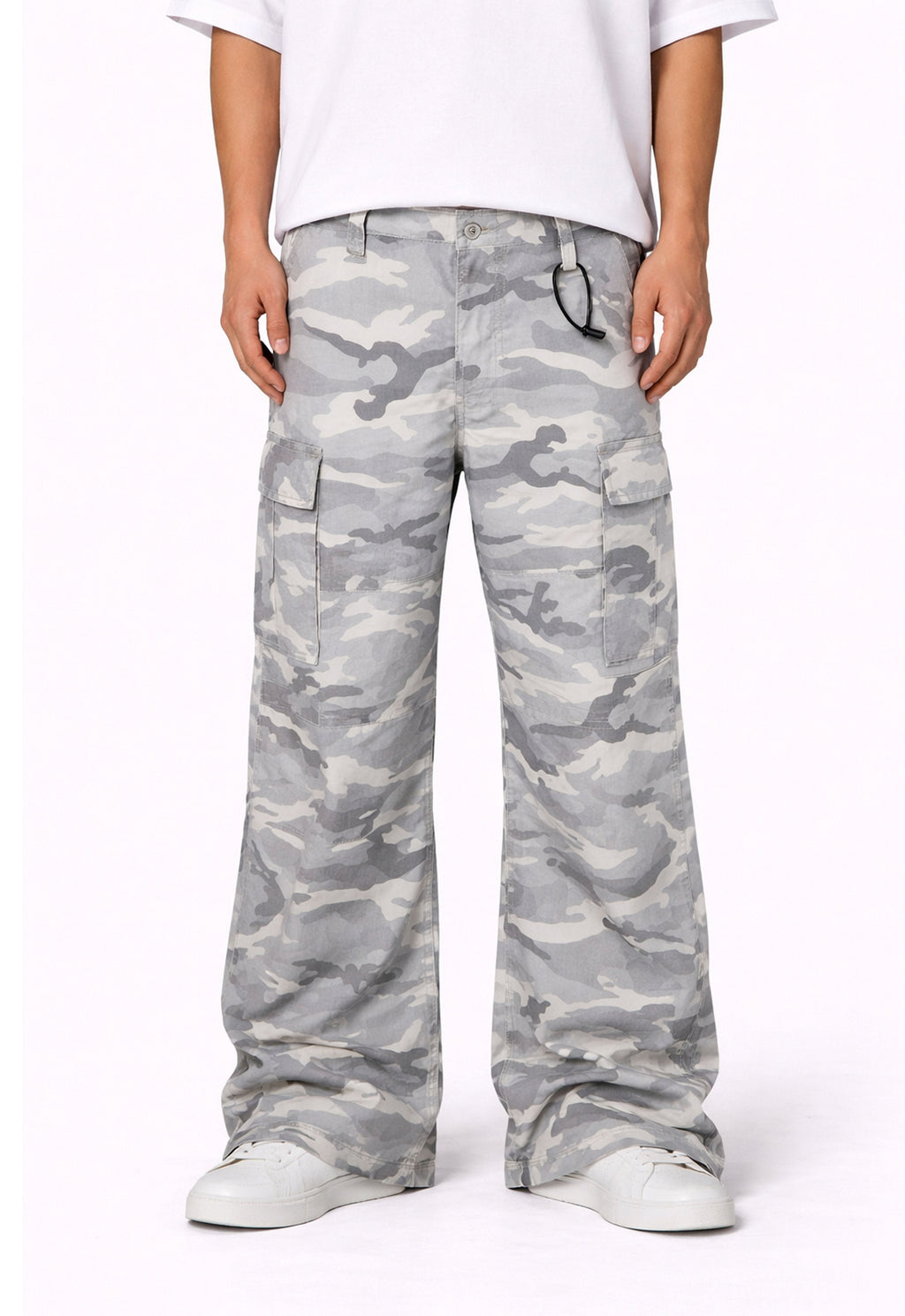 SNOW CAMO CARGO PANTS