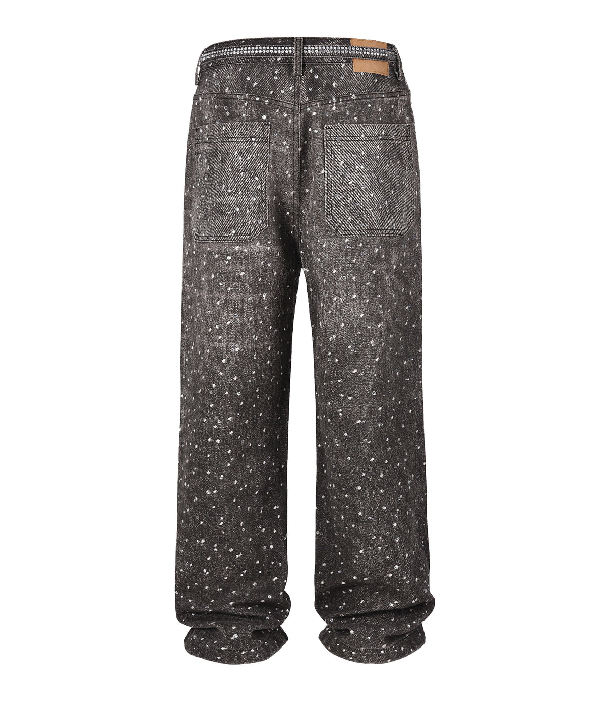 NOIR RHINESTONE DENIM