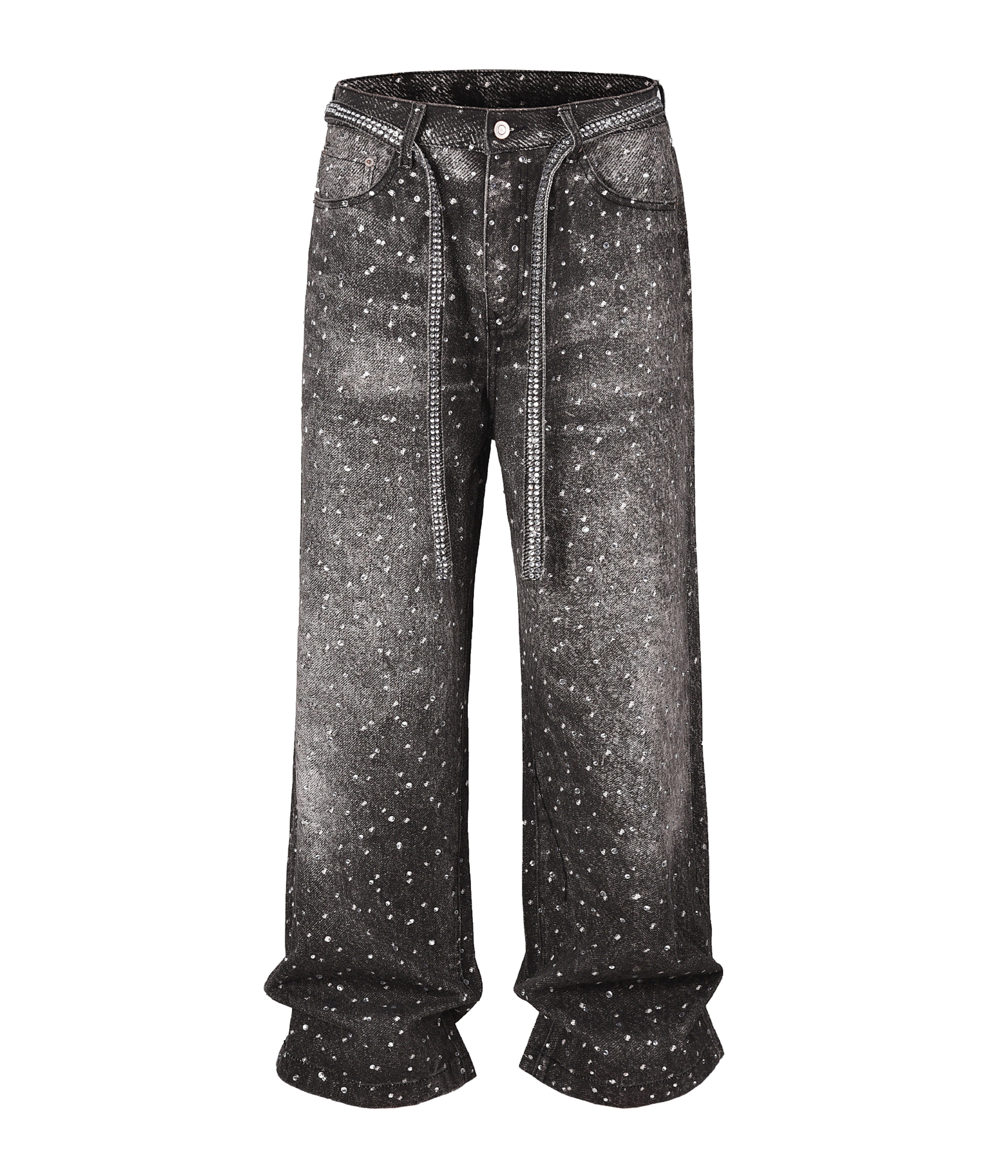 NOIR RHINESTONE DENIM (UNISEX)