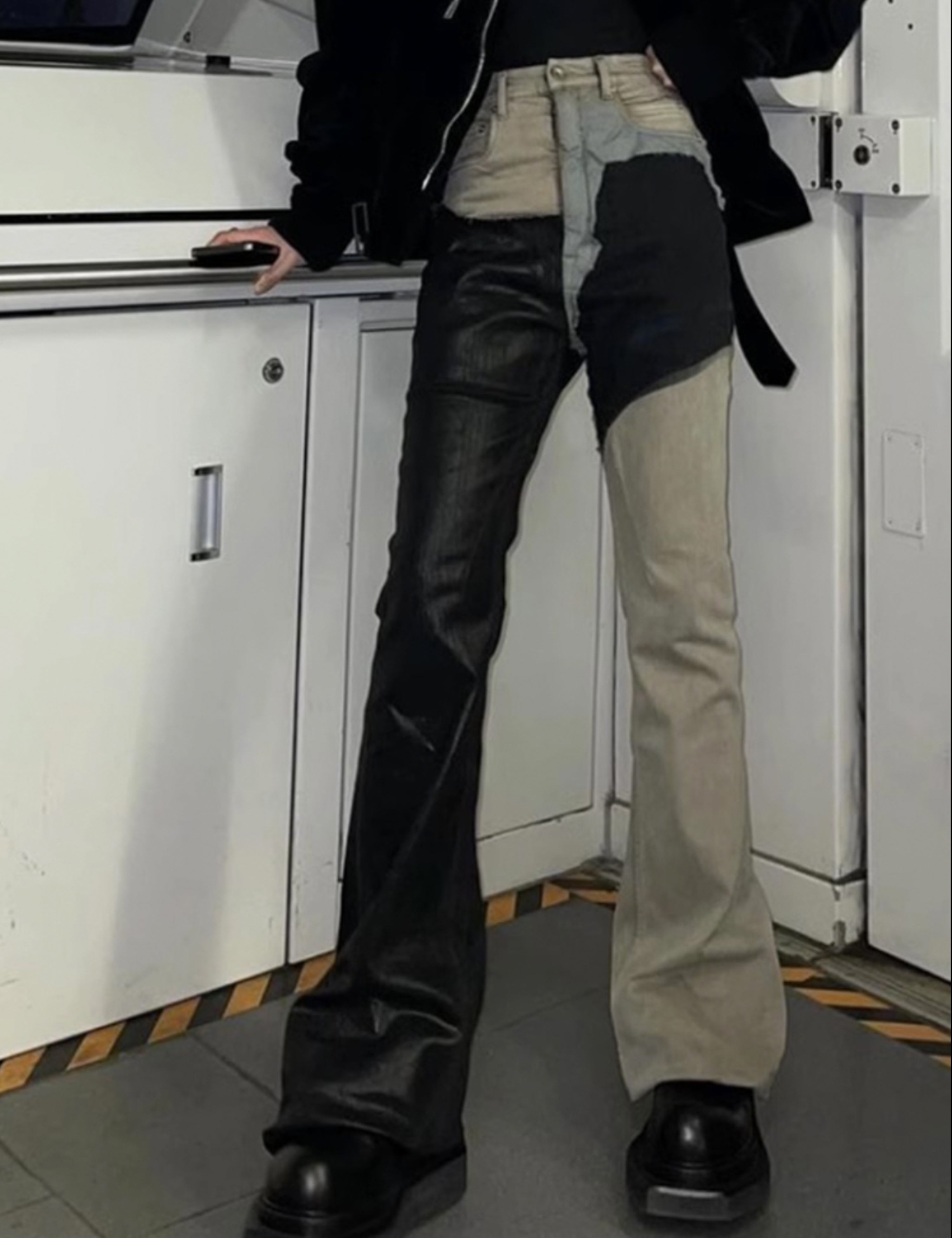 PATCHWORK FLARE DENIM (UNISEX)