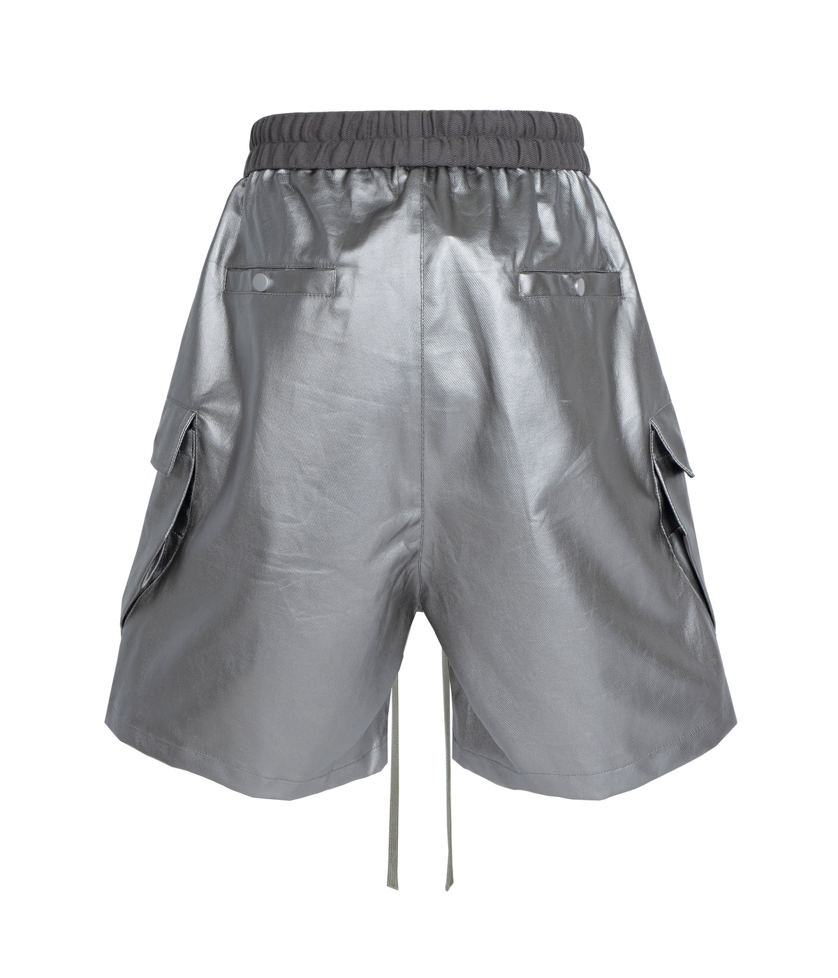 METALLIC SHINE CARGO SHORTS