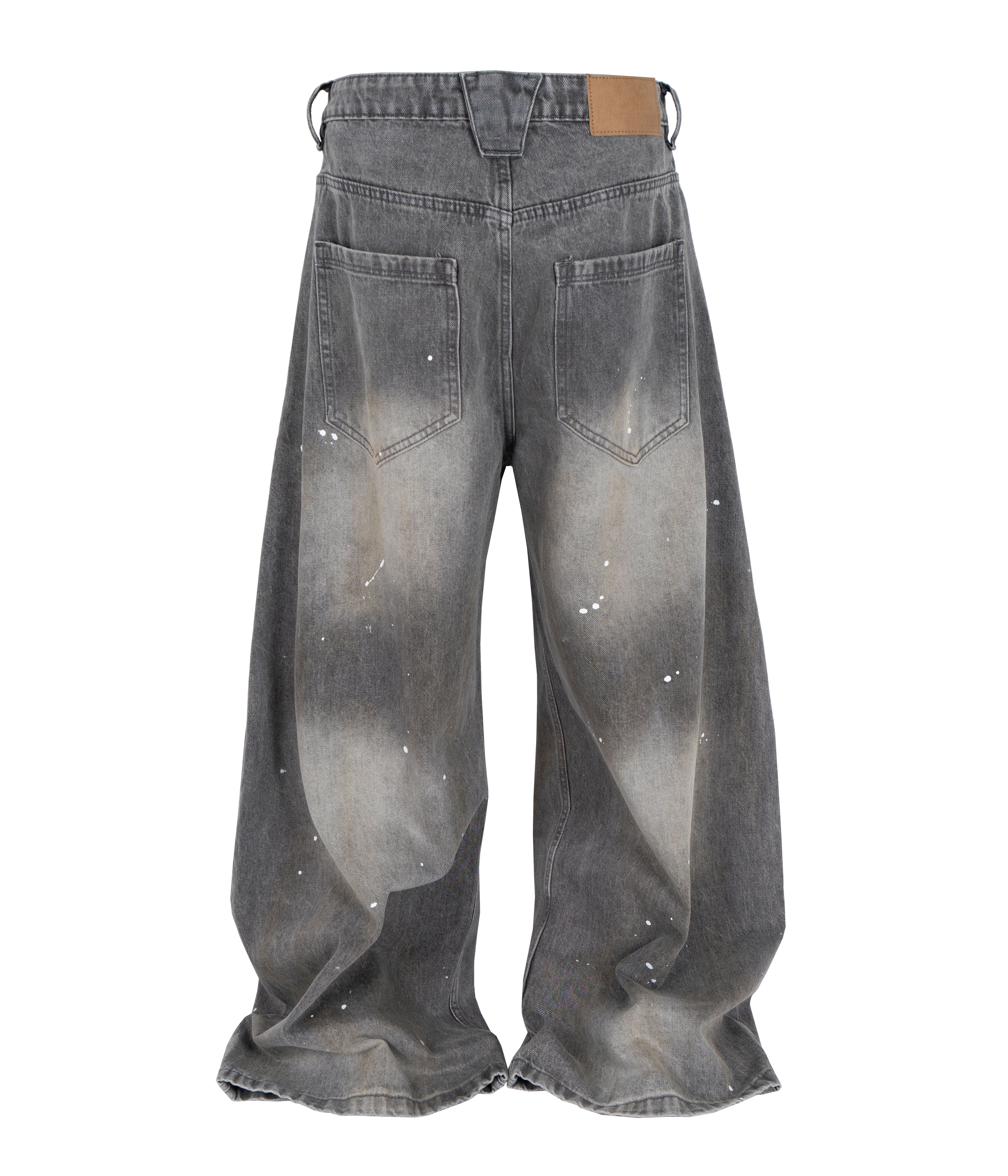 SLATE WIDEBOY SPLATTER DENIM