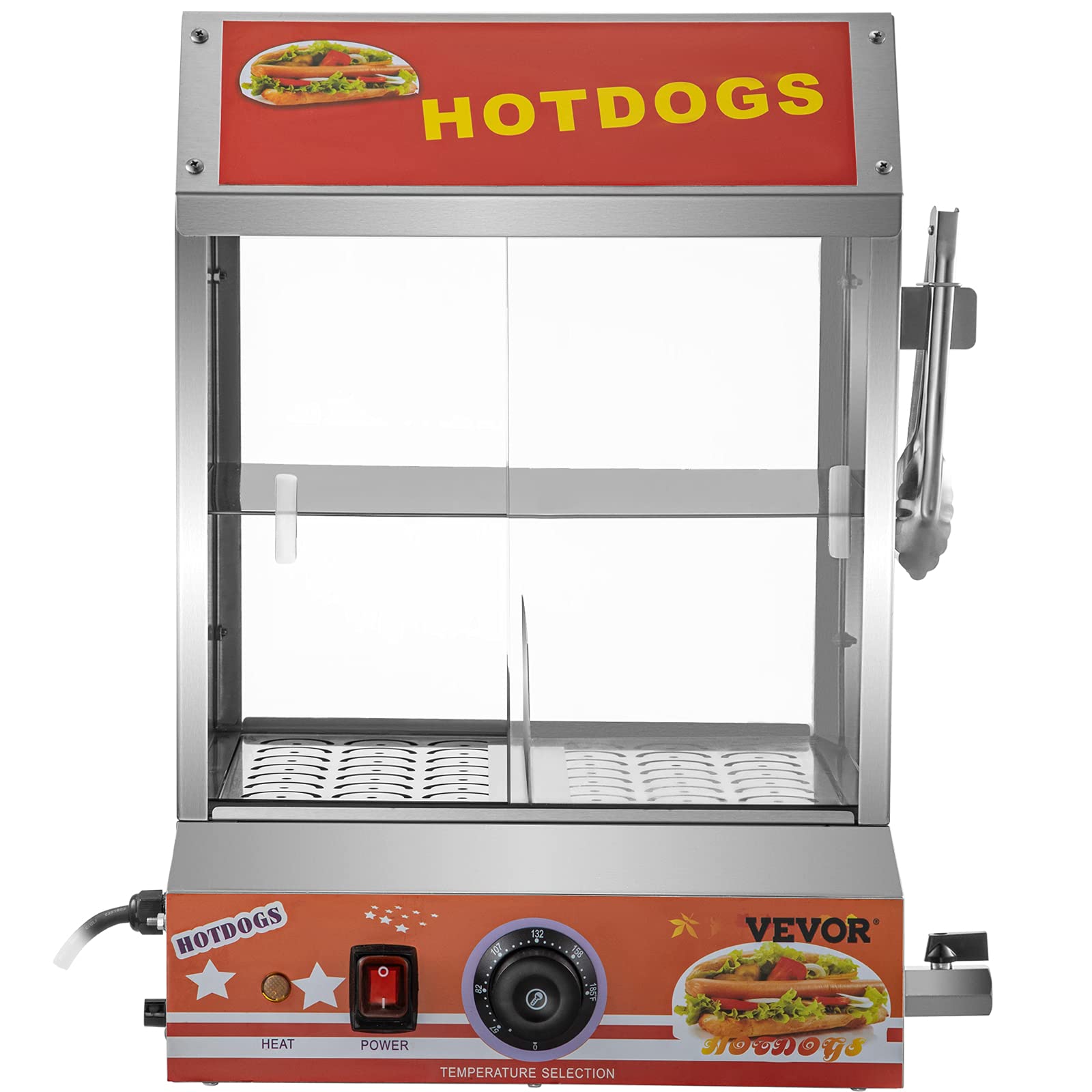 VEVOR Hot Dog Steamer 27L