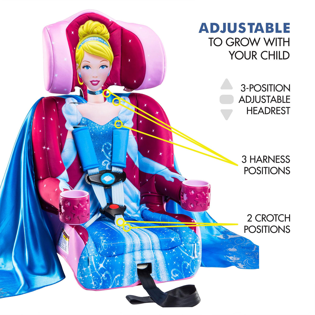 KidsEmbrace Harness Booster Princess Cinderella