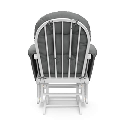 Storkcraft Custom Glider Ottoman White
