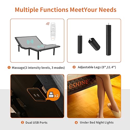 ESHINE Twin Adjustable Bed Mattress