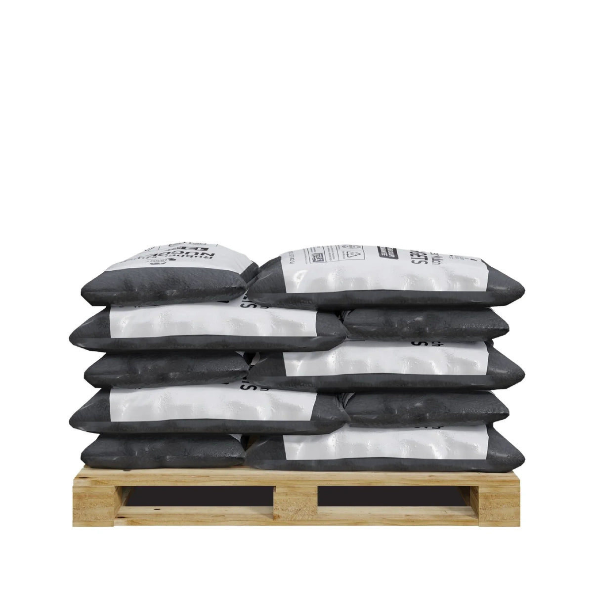 GroundSmart Black Rubber Mulch, 37.5 cu ft