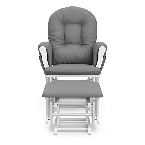 Storkcraft Custom Glider Ottoman White