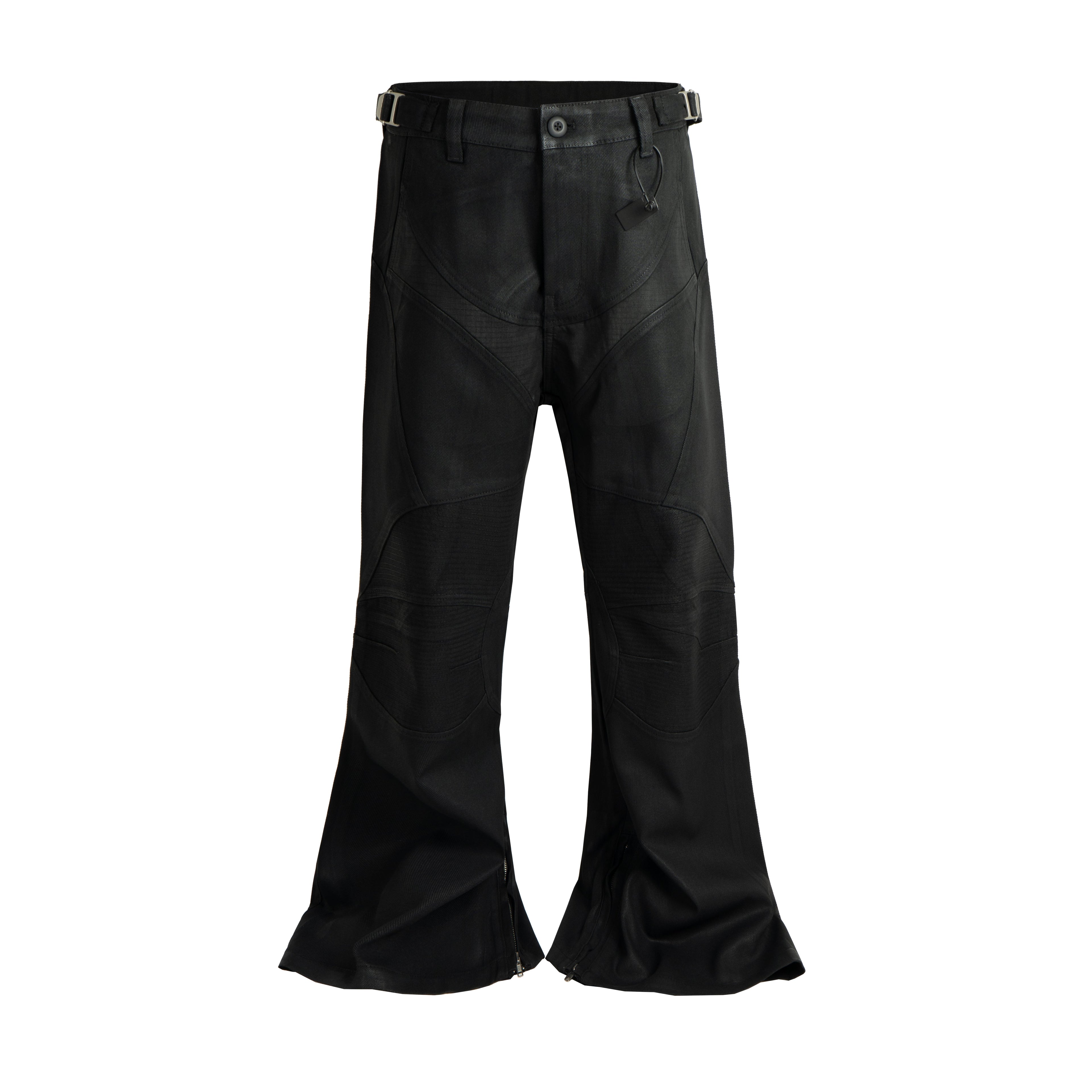 WAXED FLARE BIKER DENIM