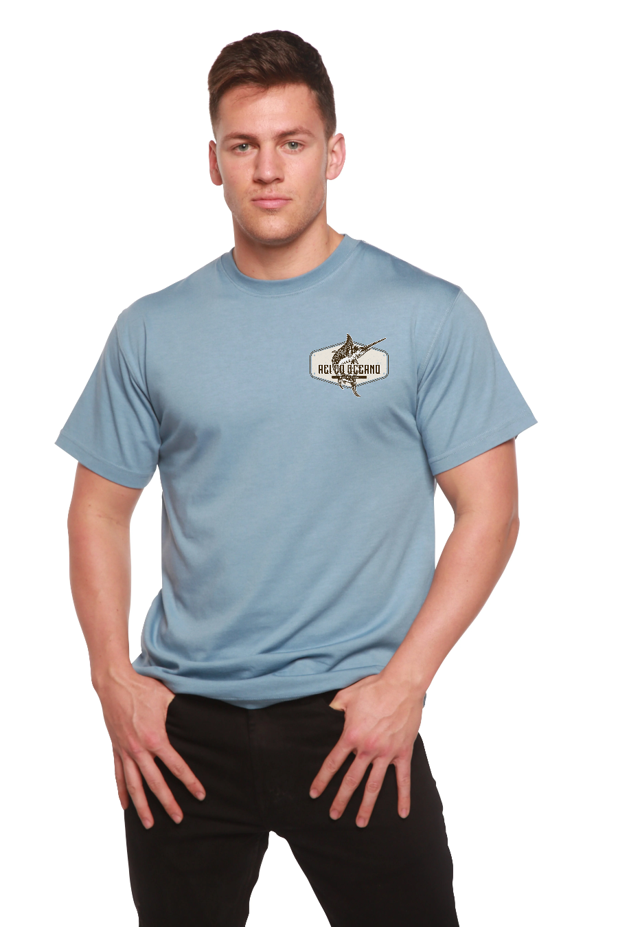 Rei do Oceano Men's Bamboo Short Sleeve Graphic T-Shirt