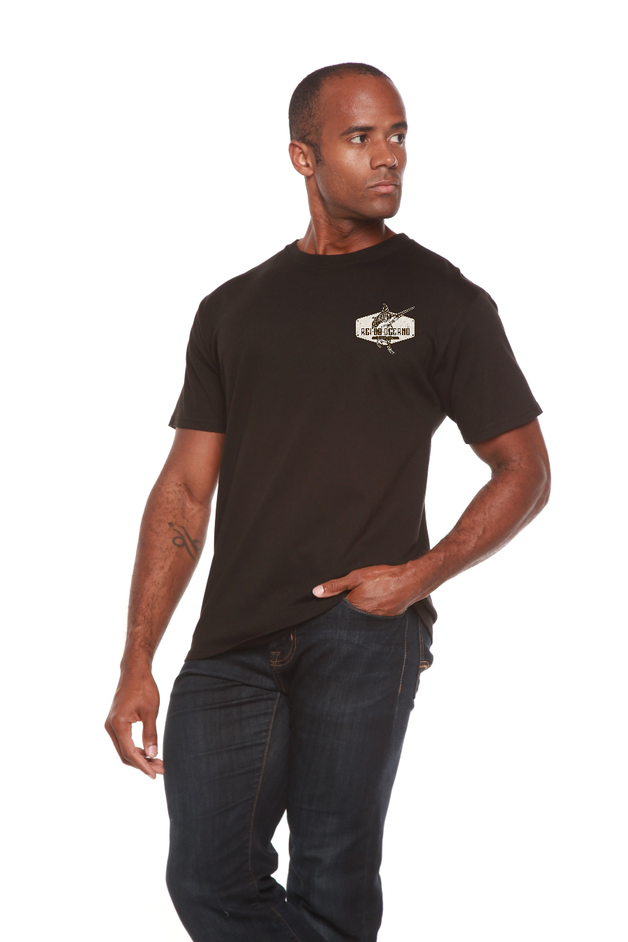 Rei do Oceano Men's Bamboo Short Sleeve Graphic T-Shirt