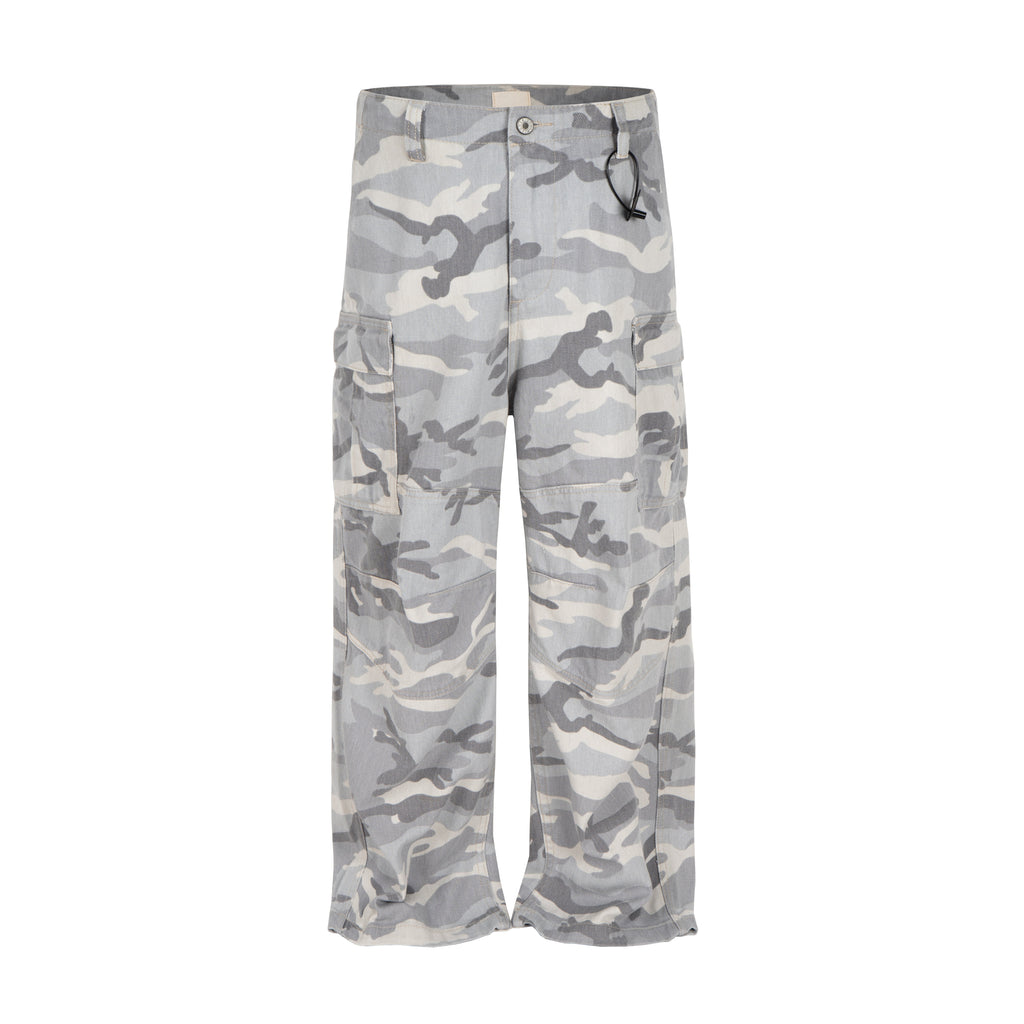 SNOW CAMO CARGO PANTS