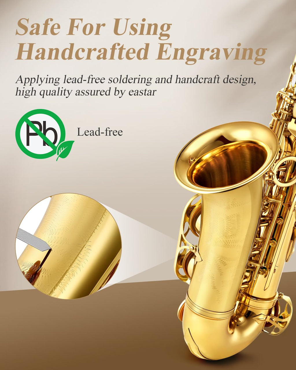 Eastar Student Saxophone Carrying Mouthpiece