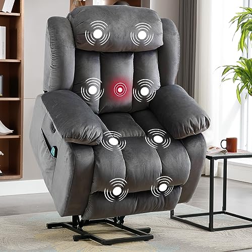 INZOY Recliner Vibration Vibrating Overstuffed