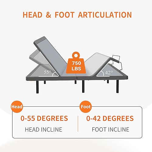 ESHINE Twin Adjustable Bed Mattress