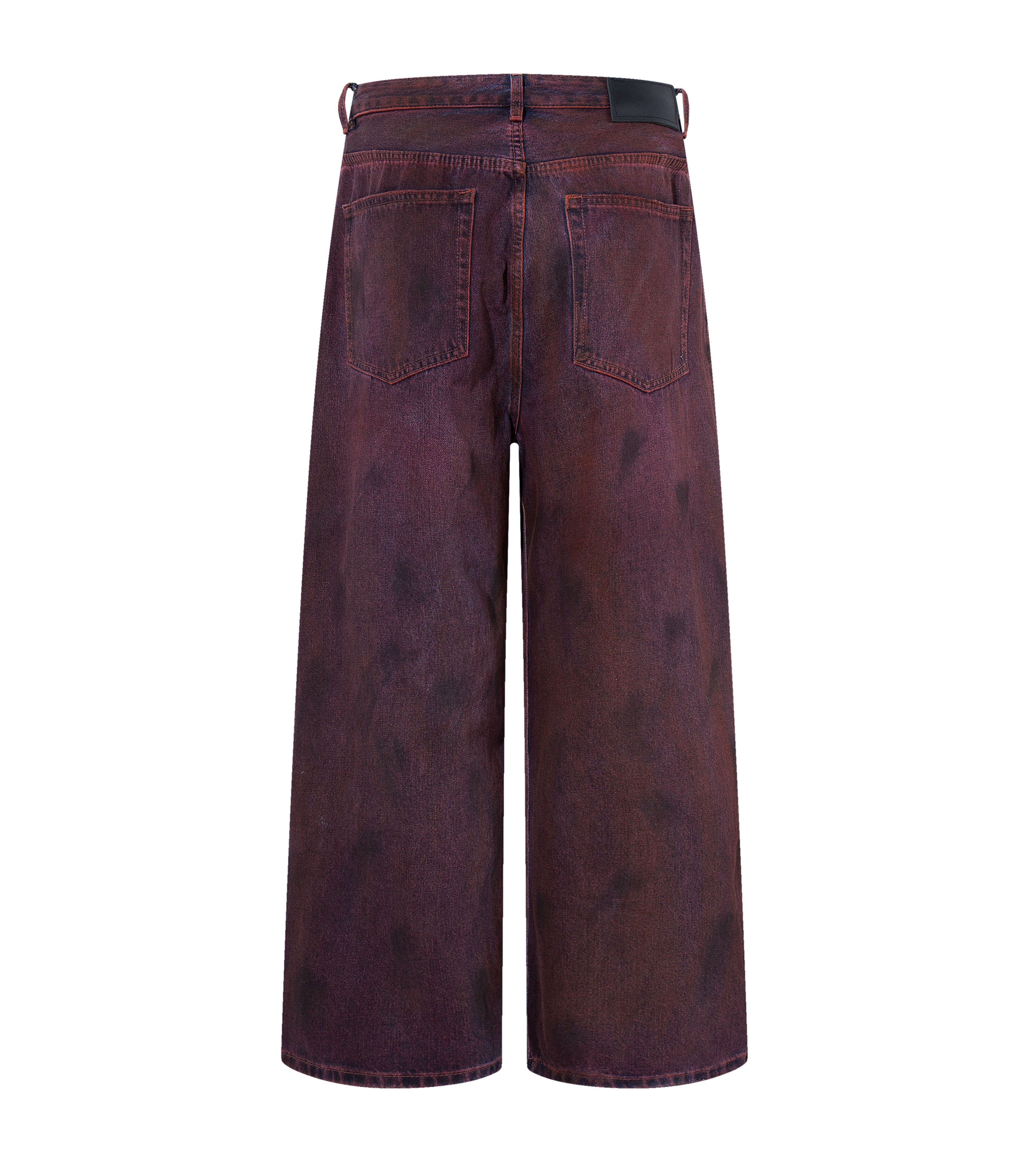 WIDEBOY BURGANDY DENIM